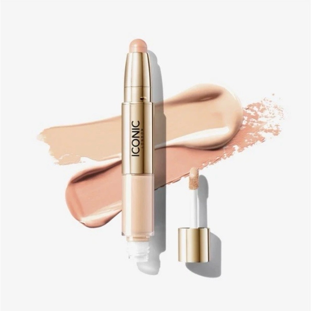 Iconic London Radiant Concealer Brightening Duo Stick Cool Fair, NEW